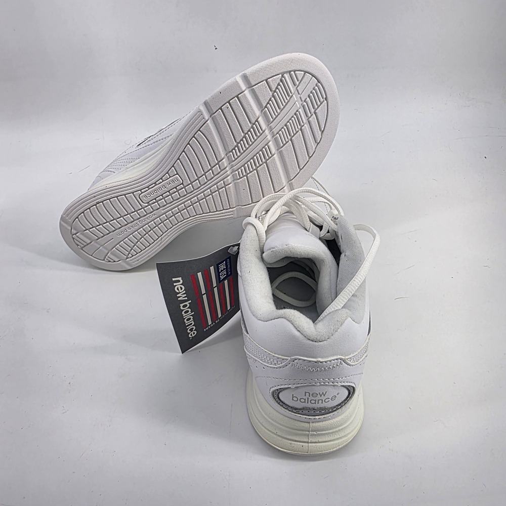 New Balance 577 White Leather Walking Shoes WW577WT Womens 7.5 2A Narrow - Picture 6 of 6